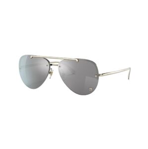 Versace Gold Silver Womens Sunglasses